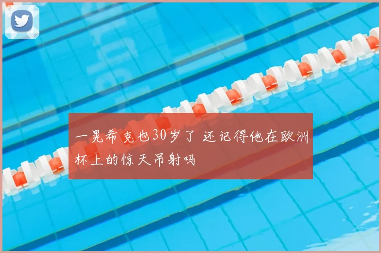 一晃希克也30岁了 还记得他在欧洲杯上的惊天吊射吗